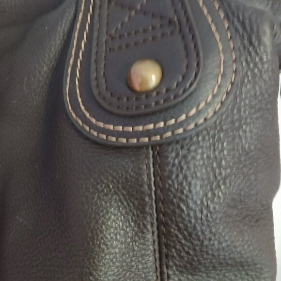 The Sak Women's Brown Pebbled Leather Hobo Handbag GUC - Picture 2 of 13